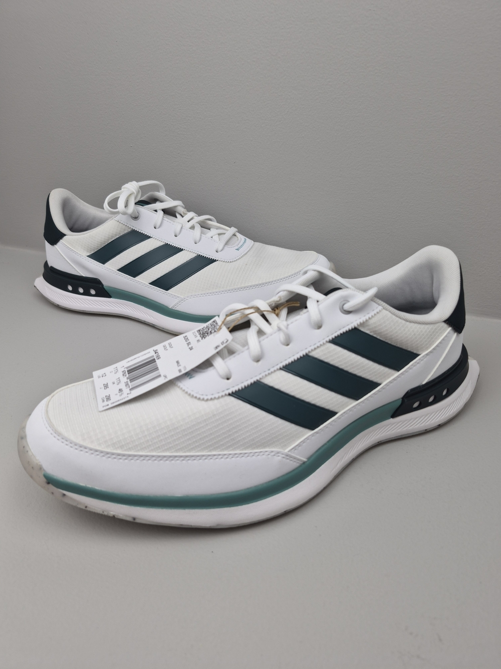 adidas S2G SL 24 Men's Spikeless Golf Shoes White/Green US 12 D JI4169